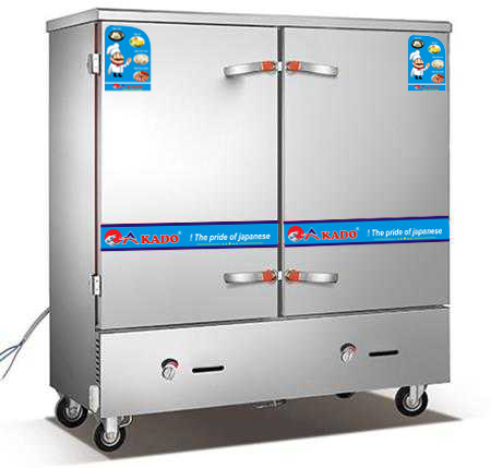 Tủ nấu cơm công nghiệp 24 khay ga AKADO