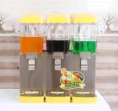 Máy làm lạnh nước trái cây 3 ngăn dạng xoay