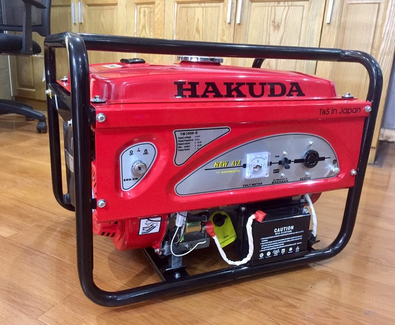 Máy Phát Điện Chạy Xăng 3Kw Hakuda TM3500E Đề