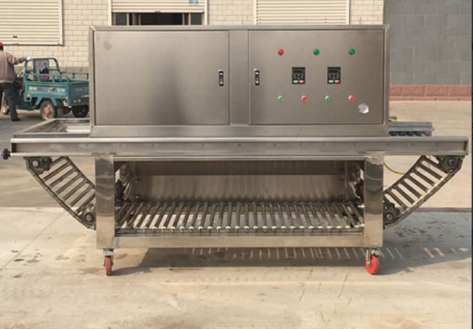 Máy bóc vỏ tỏi băng tải khí nén RYL-500