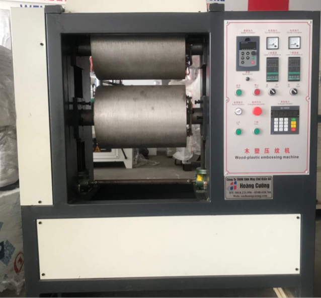 Máy Ép Vân Gỗ 2 Mặt 400MM HRX400