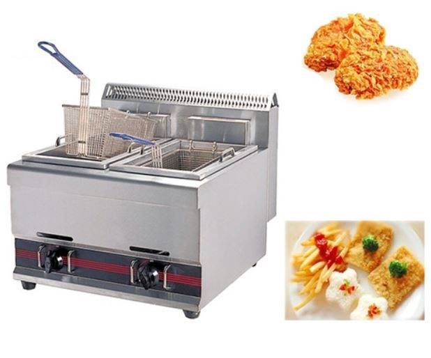 Bếp chiên đôi dùng gas Okasu OKS-WYA772