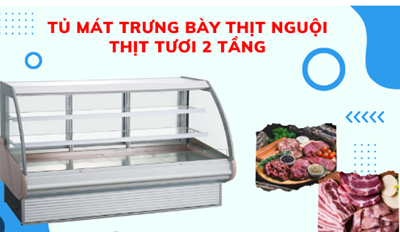 Tủ mát trưng bày thịt 2 tầng OKASU OKS-2000FAM