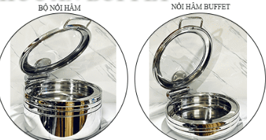 Nồi Hâm Buffet Tròn Thấp Nắp Kiếng SN#520022