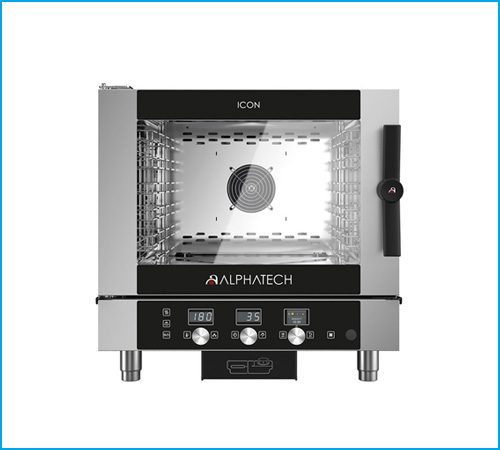 Lò nướng hấp đa năng Alphatech ICET051E 5 khay dùng điện