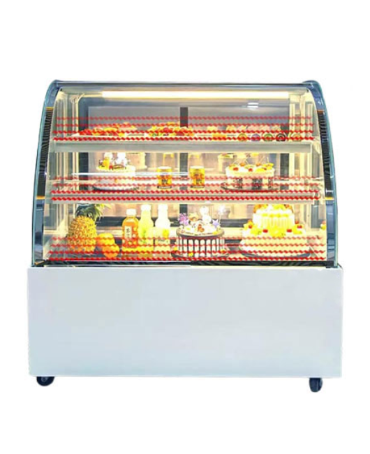 Tủ trưng bánh kem kính cong 1m5