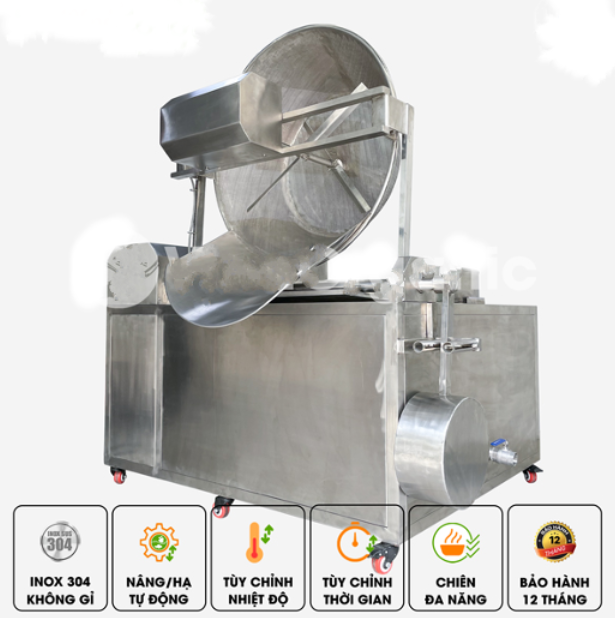 Máy chiên tự nâng hạ 200L CTD200