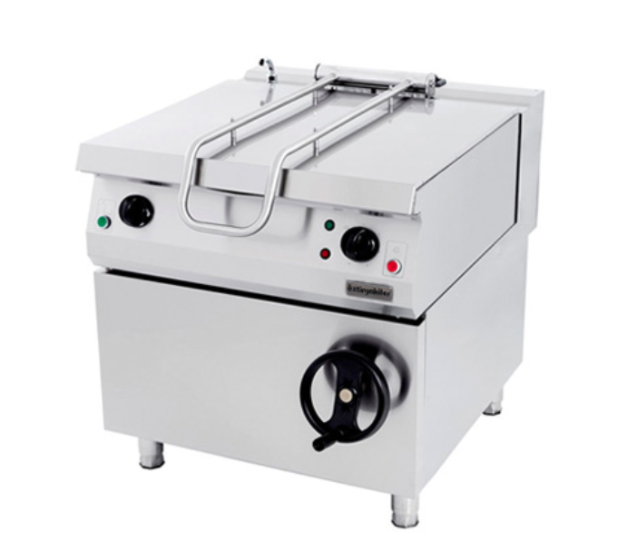 Chảo nghiêng tay quay Ozti OTG 100 dùng gas