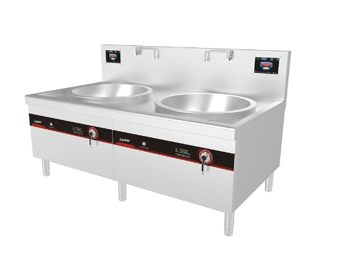 BẾP ĐIỆN TỪ CHẢO LÕM INOX ĐÔI CÓ CHÂN LESTOV MODEL LT-D700II-E115