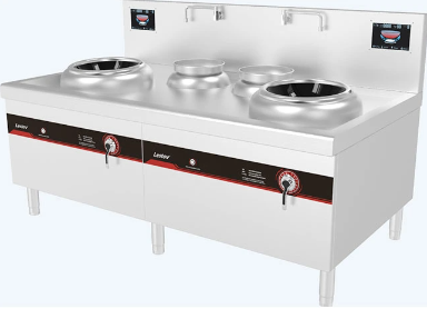 BẾP ĐIỆN TỪ LÕM ĐÔI CÓ CHÂN + 02 BỒN NƯỚC LESTOV MODEL LT-X400II-E112S (E115S) (E118S)