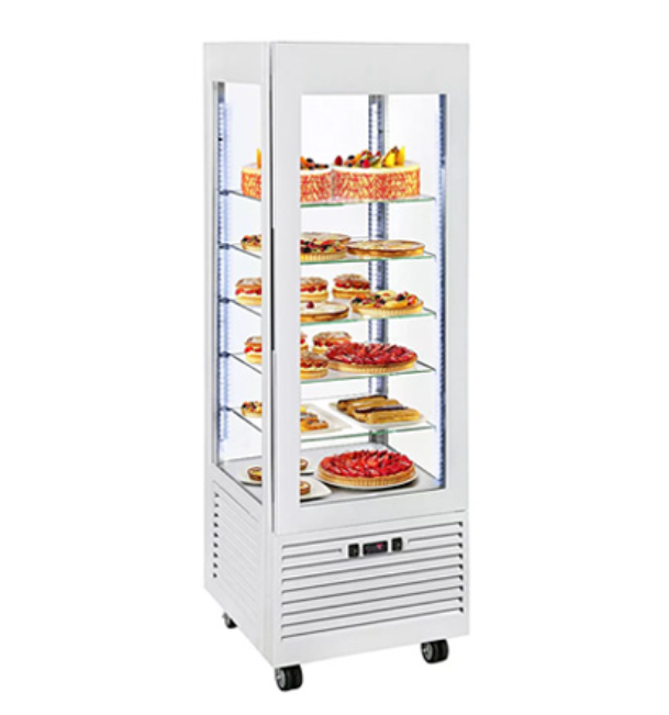 Tủ mát trưng bày 4 mặt kính 360 Lít Roller Grill RD 600