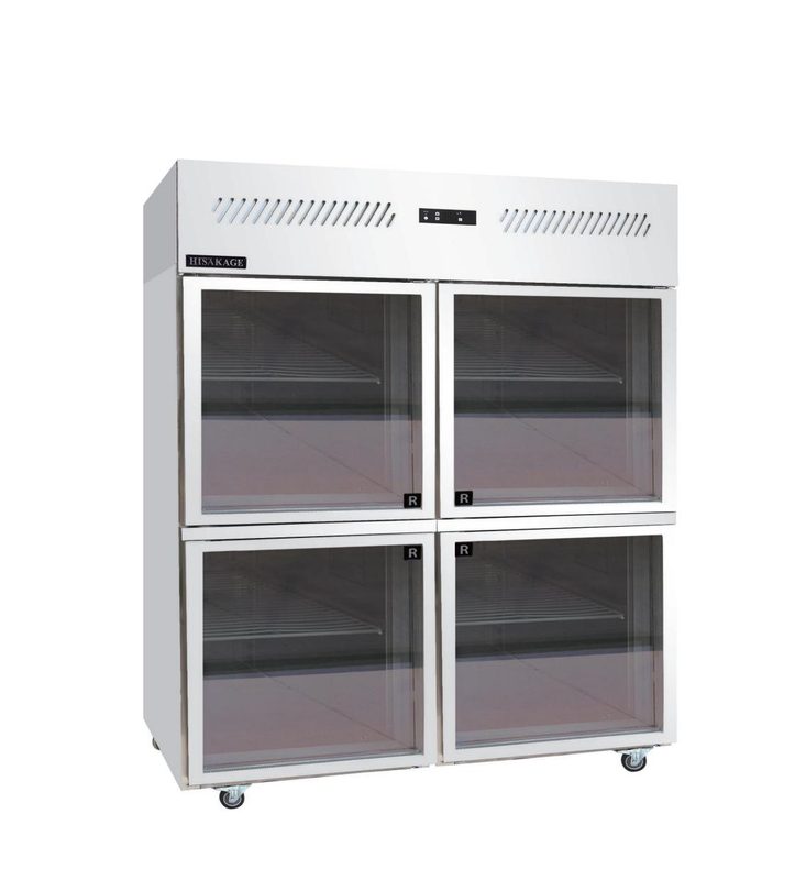 Tủ mát 4 cánh kính Hisakage SRCG-140