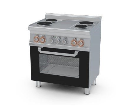 Bếp Điện Từ Ba Pha Có Lò Nướng (Cửa Kính) Lotus CF4-68ET