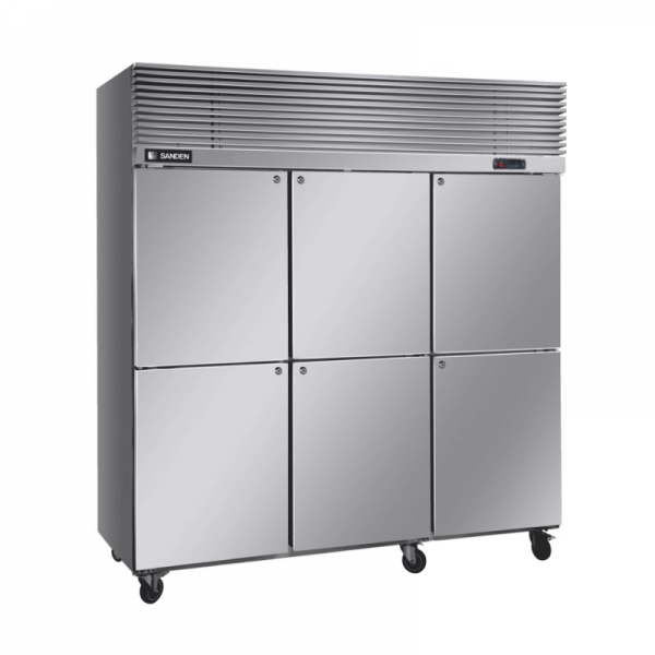 Tủ mát 6 cánh inox Sanden SRC-1852