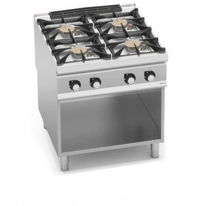 Bếp Âu 4 họng dùng gas có tủ dưới Berto's SG9F4MPSP