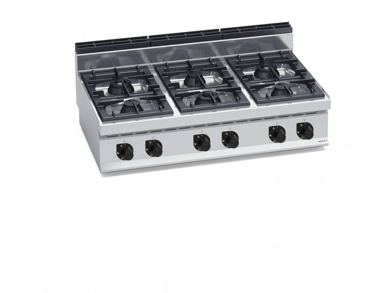 Bếp Âu 6 Họng Dùng Gas Berto's G7F6BP