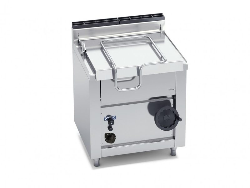 Chảo Nghiêng Tay Quay Dùng Gas Berto's G7BR8/I (60 Lít)