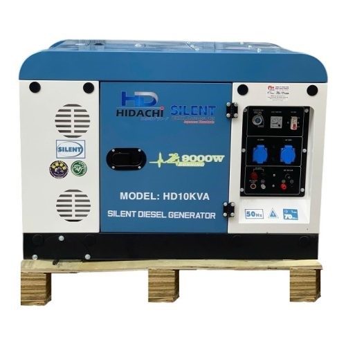 Máy Phát Điện Chống Ồn 9Kw Hidachi HD-10KVA (Date 2025)