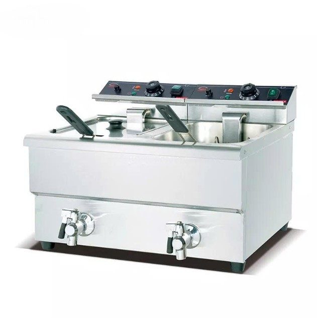 Bếp chiên nhúng điện 2 ngăn Kolner DF-12L-2