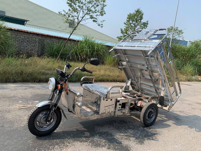 Xe ba bánh điện chở hàng 1.6 Inox