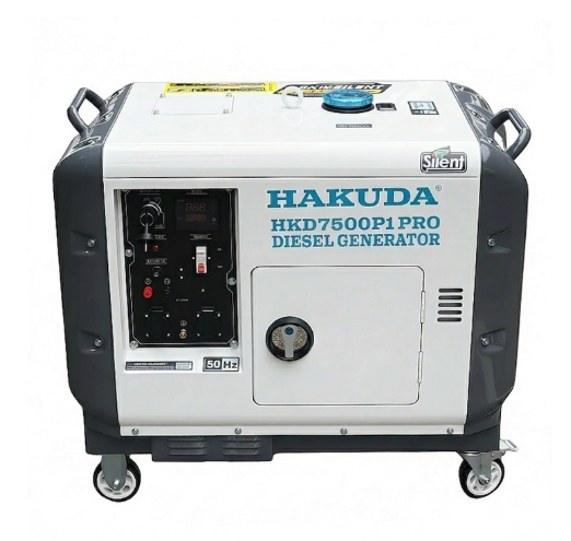 Máy Phát Điện Chạy Dầu Hakuda HKD7500P1PRO 7KW Siêu Cách Âm