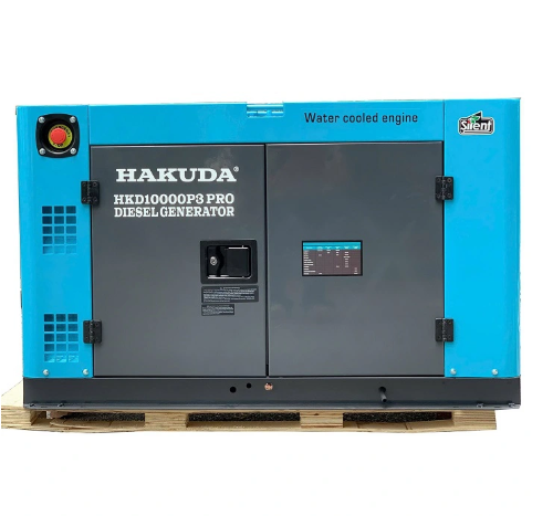 Máy Phát Điện Chạy Dầu Hakuda 10KW HKD10000P3PRO 3 Pha Siêu Cách Âm