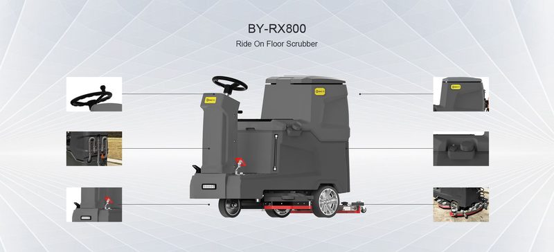 Máy chà sàn tự lái BY - RX800