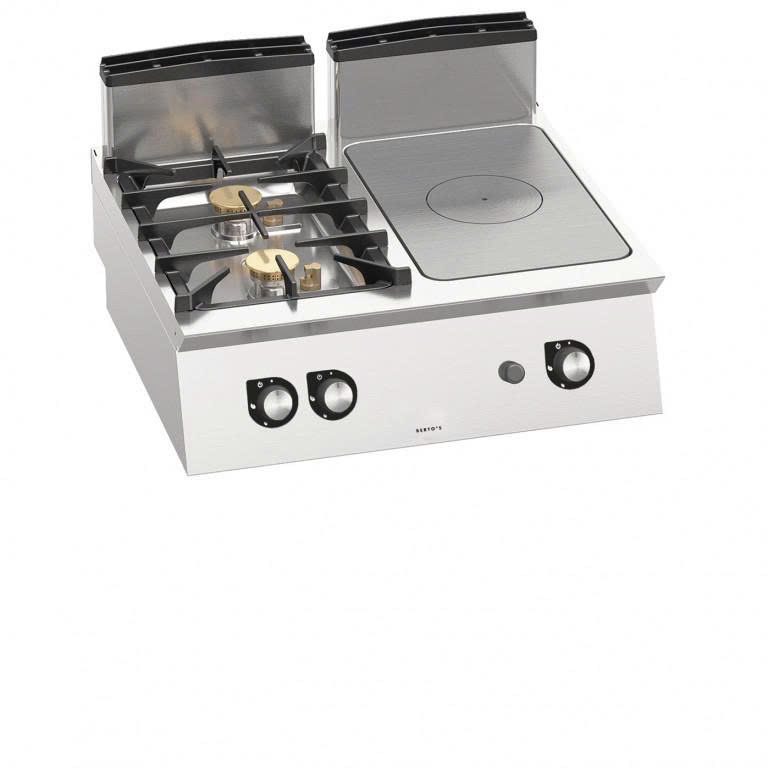 Bếp ga mặt phẳng + 2 bếp mở SG7T4P2FB