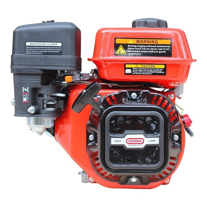 Động Cơ Nổ Oshima Đỏ 4 Thì 5.5HP OS55